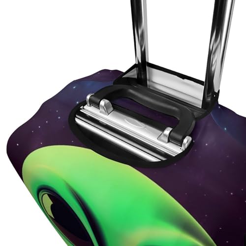 Green Alien Luggage Cover, Washable Elastic Suitcase Cover Protector Fit 18-32 Inch Luggage 5