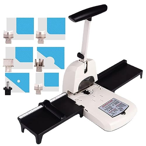 【Taglio e punzonatura 6 in 1】 Soddisfa tutte le tue esigenze di taglio e punzonatura della carta con una sola macchina! Questa taglierina per angoli arrotondati è dotata di fustelle multiple e di un perforatore da 6 mm. Fustella R3.5/6/10, fustella semicircolare (21 mm), fustella dritta (22 mm)