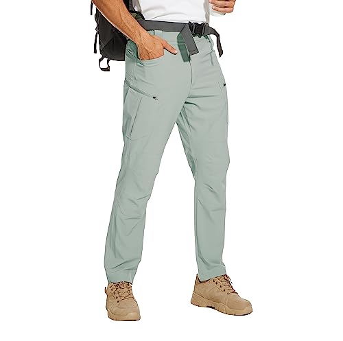 Natuvenix Mens Hiking Pants,Travel Tactical Pants For Men Quick Dry Fishing Pants For Men Casual Stretch Water Resistant #TOP18