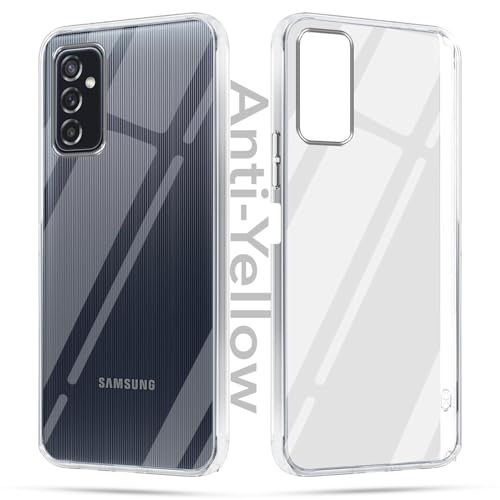 Image of Jkobi Lifetime Anti-Yellow Clear Back Cover Case for Samsung Galaxy M52 5G (Sleek Hard Crystal | Shockproof and Camera Protection)