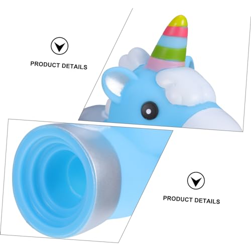Image of jojofuny 1Pc Unicorn Faucet Extender for Boy Girl Cartoon Water Guide for Easy Hand Washing Fits Bathroom Faucets Portable Design for Toddlers Cute Blue Unicorn Theme