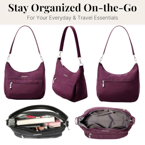 Image of Baggallini Modern Pocket Half Moon 11 inchx10.5 inch Shoulder Women W /Replaceable Straps Converts to Crossbody Bag