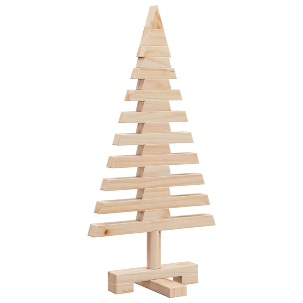 Madera de árbol de Navidad para decoración de madera maciza de pino de 60 cm, decoración de bricolaje para la oficina en casa, diseño que ahorra espacio, ambiente navideño para interiores y exteriores