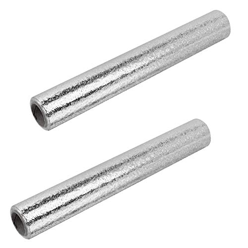 2 Piezas Aluminio Papel Pintado Cocina, Papel Aluminio Autoadhesivo Papel Cocina Impermeable a Prueba Aceite Para Muebles, Mesas(Textura Cáscara Naranja)