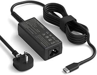 45W USB C Type C Laptop Charger Compatible with Lenovo ThinkPad T480 T480s T490 T490s and HP Chromebook Dell Chromebook, Asus Chromebook, Acer Chromebook Samsung Chromebook USB-C Power Adapter