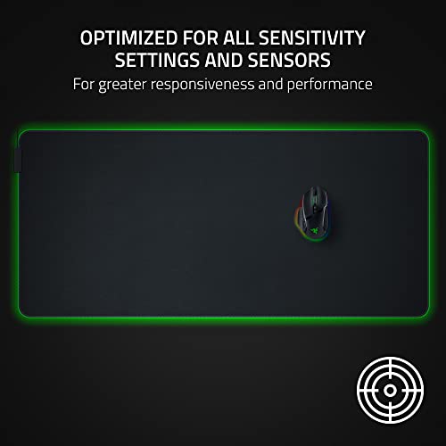 Razer Goliathus Chroma 3XL - Soft Gaming Mouse Mat (Micro-Textured Cloth Surface, Chroma RGB, Optimized for All Sensitivity Settings and Sensors, Inter-Device Color Synchronization) Black - Image 6