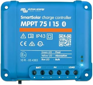 Victron Energy MPPT 75|15 Regulator Ładowania, Niebieski, 21 x 15 x 5 cm; 530 g
