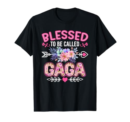 Blessed To Be Called Gaga Funny Grandma Mother's Day T-Shirt