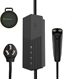 Primecom (NACS) EV Charger Mobile Connector, 40 Amp, Long Cord 30ft, 40ft, 50ft Level 2 Electric Vehicle Charging Station for Tesla, Hyundai Ioniq, Kia EV6 EV9 (10-50 Plug, 30 Feet)