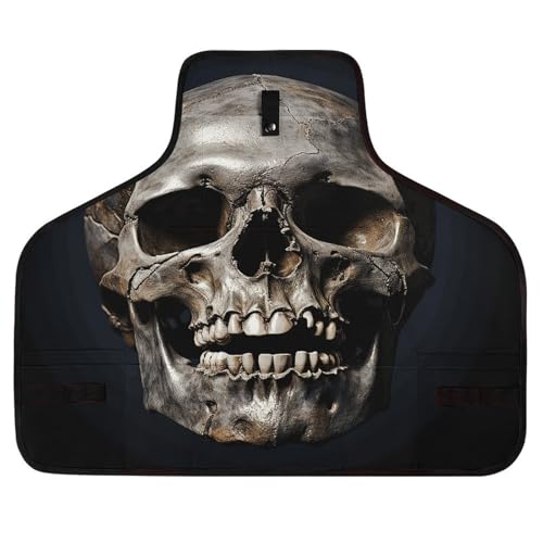 Delantal de trabajo ajustable con diseño Death Skull