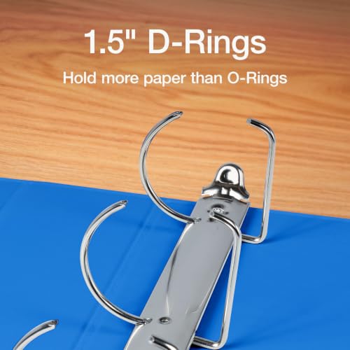 Image of Oxford 1.5 Inch 3 Ring Binders, 4 Pack, Assorted Colors, Holds 375 Sheets