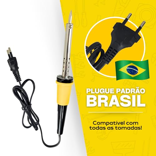Ferro De Solda Profissional 127v 220v 60w Para Soldar Componentes elétrico Soldador (110V)