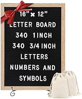 Large 12 x 16 Felt Letter Board with 680 Letters, Numbers & Symbols  Personalised Peg Board Perfect for a Pregnancy & Baby Announcement, Reminder, or Quotes  Wall Mounted & Free Standing  Black