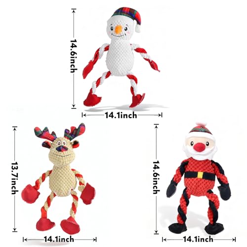 Juguete Mordible Sonoro Santa Claus para Perros miniatura 6