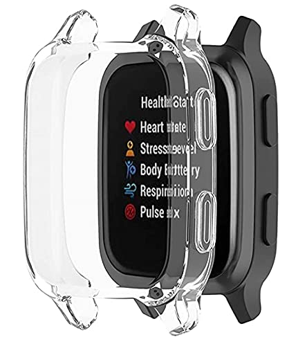 M.G.R.J Soft TPU Front Protection Case Cover for Garmin Venu Sq 2 / Venu Sq/Venu Sq Music (Flexible|Silicone|Clear)