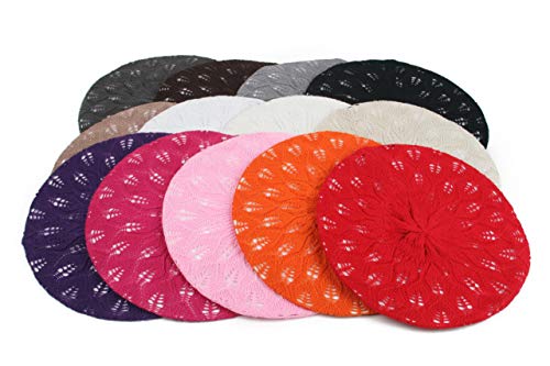 POP Fashionwear Women's Light Beret Knitted Style for Spring Summer Fall 137HB