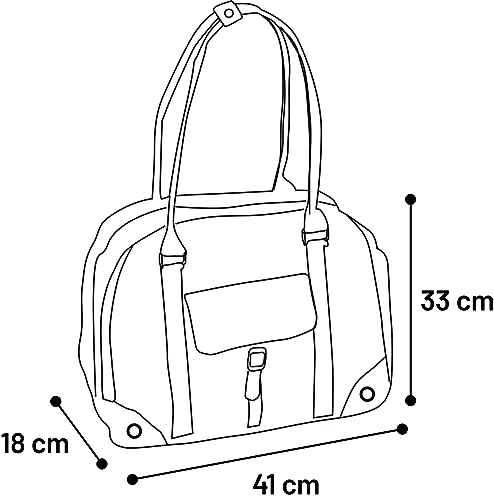 Bolso de transporte para perros y gatos Flamingo de 41 cm, transportín de mano para mascotas 6
