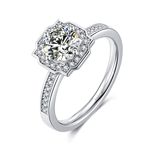 Bague en moissanite 1 carat D le cadeau d'anniversaire idéal pour déclarer votre amour