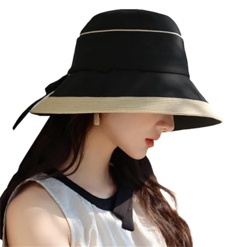 Chapeau bob à large bord pour femme protecteur solaire et pliable