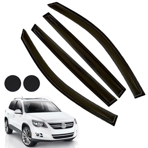 Rain Guards for Volkswagen VW Tiguan 2018-2023, Tape-on Side Window