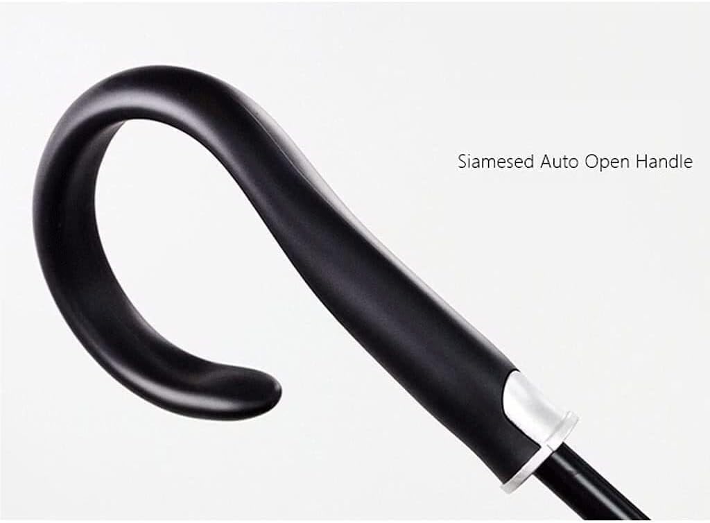 Portable Umbrella for Travel Windproof Golf Umbrella Automatic Open Stick Umbrella with Reflective Strip Hook Handle Cane Umbrella Umbrella Outdoor(Purple)