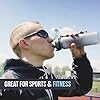 Embrava-Best-Sports-Water-Bottle-17oz-Small-Eco-Friendly-BPA-Free-Plastic-For-Running-Gym-Yoga-Outdoors-and-Camping-Fast-Water-Flow-Flip-Top-Opens-With-1-Click Embrava Best Sports Water Bottle - 17oz Small - Eco Friendly & BPA-Free Plastic - For Running, Gym, Yoga, Outdoors and Hiking - Fast Water Flow, Flip Top, Opens With 1-Click - Leak-proof Lid