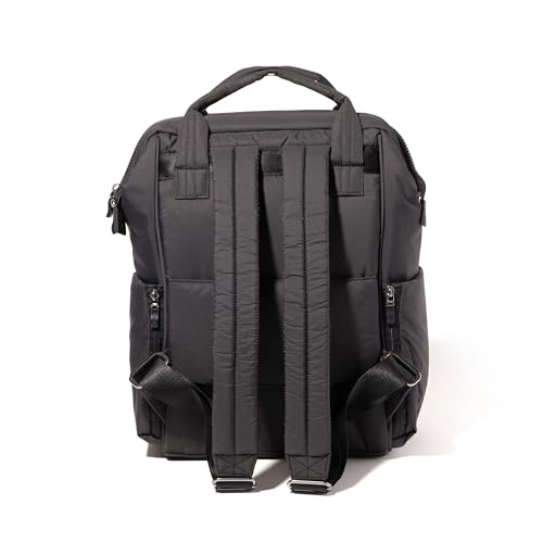 Image of Baggallini Chelsea Laptop Backpack, Black Puff