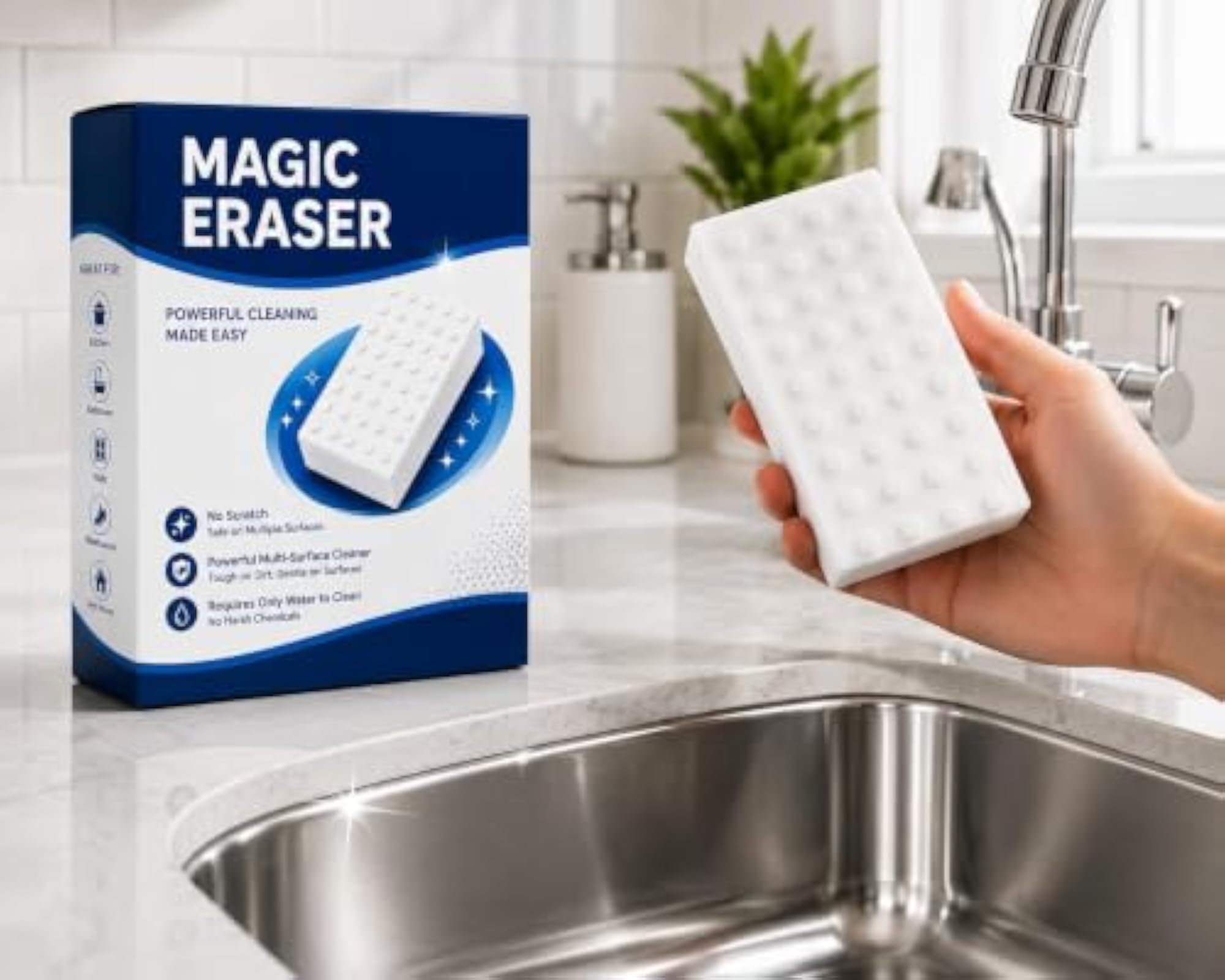 Magic Eraser Multi-Surface Cleaning Sponge, No Scratch