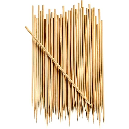 Brochetas para barbacoa de 15,24 cm, 100 unidades, personalizables (A, talla única)