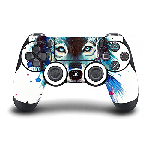 Skin PS4 Slim anti rayure couverture vinyle loup Pixie Cold - 5