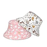 Cute Naughty White Cat Funny Poses Bucket Hat Beach Summer Sun Hat Reversible Fisherman Hats Double Sided...
