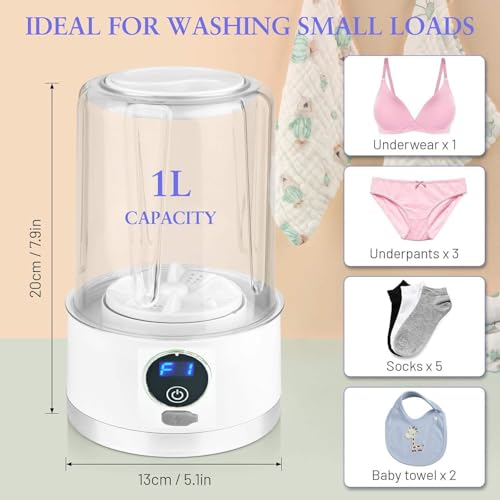 Image of SeMi AuToMaTiC FoLdInG SmAlL MiNi WaShInG MaChInE WiTh DrYeR DeEp CLeAnInG FoR UnDeRwEaR WaShINg MaChInE SeMi AuToMaTiC