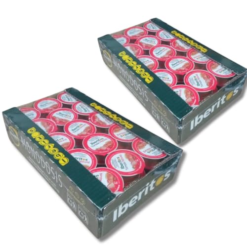 PACK 2 - Iberitos Tomate Natural monodosis de 22 gramos x 90 unidades sin conservantes ni colorantes, Sin Gluten, Sin Lactosa