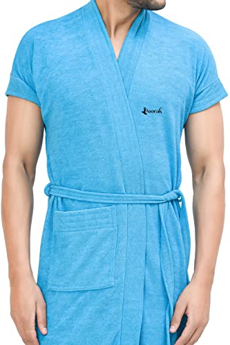 Image of Terry Bathrobe For Men Fit Upto 42 inches Ferozi