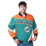 G-III Sports Men's Aqua Miami Dolphins Maximum Racing Full-Snap Jacket