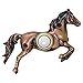 Waterwood Bronze Plated Horse Doorbell - Wired & Illuminated Push Button Cast in Durable Polyresin
