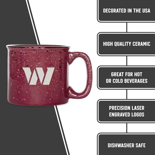Mug Commanders de Washington NFL en céramique avec gravure laser premium - 7