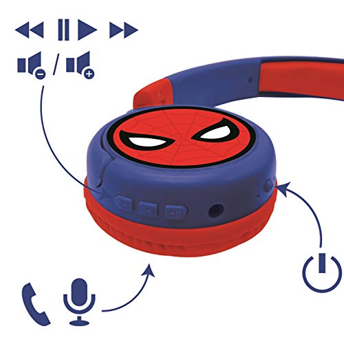 Lexibook- Spiderman-Casque Audio Enfant 2-en-1 Bluetooth Stéréo, sans Fil, Filaire, Son limité, Pliable, Ajustable… - Les Beatles, Paul McCartney, John Lennon, RIngo Starr, George Harrison Lexibook- Spiderman-Casque Audio Enfant 2-en-1 Bluetooth Stéréo, sans Fil, Filaire, Son limité, Pliable, Ajustable… – Image 6