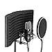 TOPCHANCES Professional Foldable Studio On-Stage Microphone Isolation Shield Stand-Mounted Acoustic Enclosure for Condenser Recording Live Broadcast Microphone Accessories