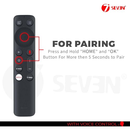 Image of 7SEVEN Compatible with Oneplus Tv Remote Control Suitable for Y Y1s Pro Series FHD UHD QLED 1+ Android Television one Plus tv Remote Control Ver-3 with Bluetooth Voice Command - Pairing Must !