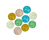 RESPLANDE EN LA OSCURIDAD: enciéndalo entre 1 y 3 minutos. Este material necesita absorber la luz solar por primera vez. El mármol transparente es más brillante que otros colores.
