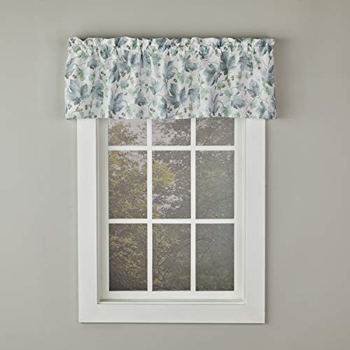 SKL Home Harvest Falling Leaves Valance, 58" x 13", Blue