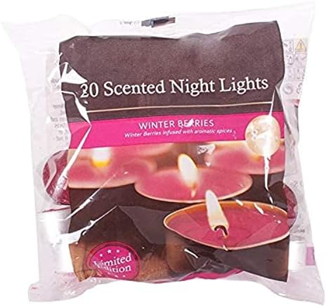 8 Hours Burning Tealights and Scented Candles Pack, with Long Lasting Burning Wax, Having Multiple Refreshing Scents, Making it a Beautiful Gift Pack and a Decorative Accessory (Mulled Wine)