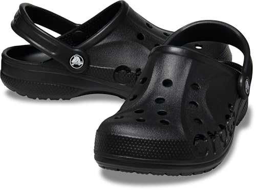 image for Crocs Unisex-Adult Baya Clogs, Black, 11 Women/9 Men