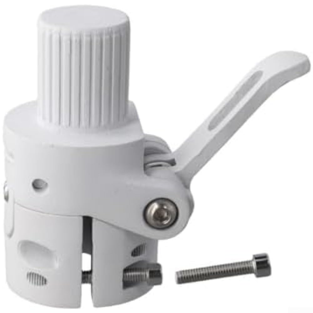 Base plegable de repuesto para M365, base de poste plegable de aluminio compatible con Xiaomi Pro 2/1S, soporte de vástago resistente (blanco)
