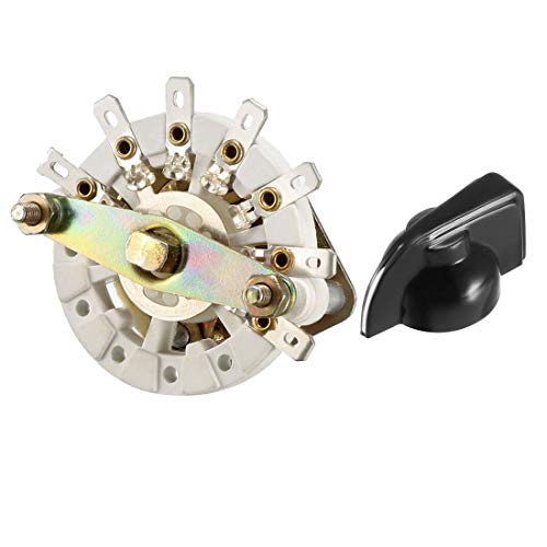 Uxcell 1P6T 1 Pole 6 Position 1 Deck Band Channel Rotary Switch Selector With Plastic Knob #TOP3