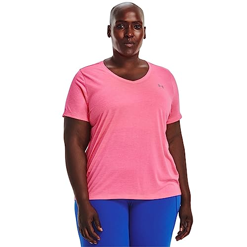 Image of Under Armour Plus Size Tech Solid Short Sleeve V-Neck