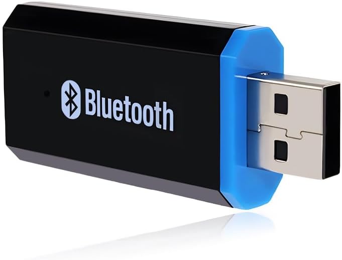 USB Bluetooth Receiver Adapter, Wireless Audio Adapter Car Kit Music Receiver for Home Stereo/Car Stereo Sound System Speakers with 3.5mm Cable.(Aux in) (Yet-M1)