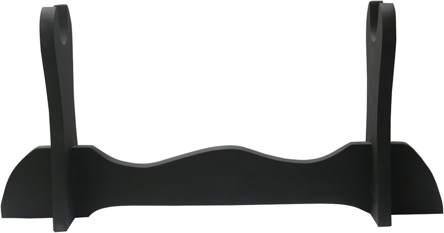 MASTER USA BladesUSA WS-1SC Sword Stand Single Horizontal Wood Display Stand,black