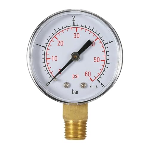 Manómetro lleno de glicerina de 50mm para medir presión de agua sin vibraciones